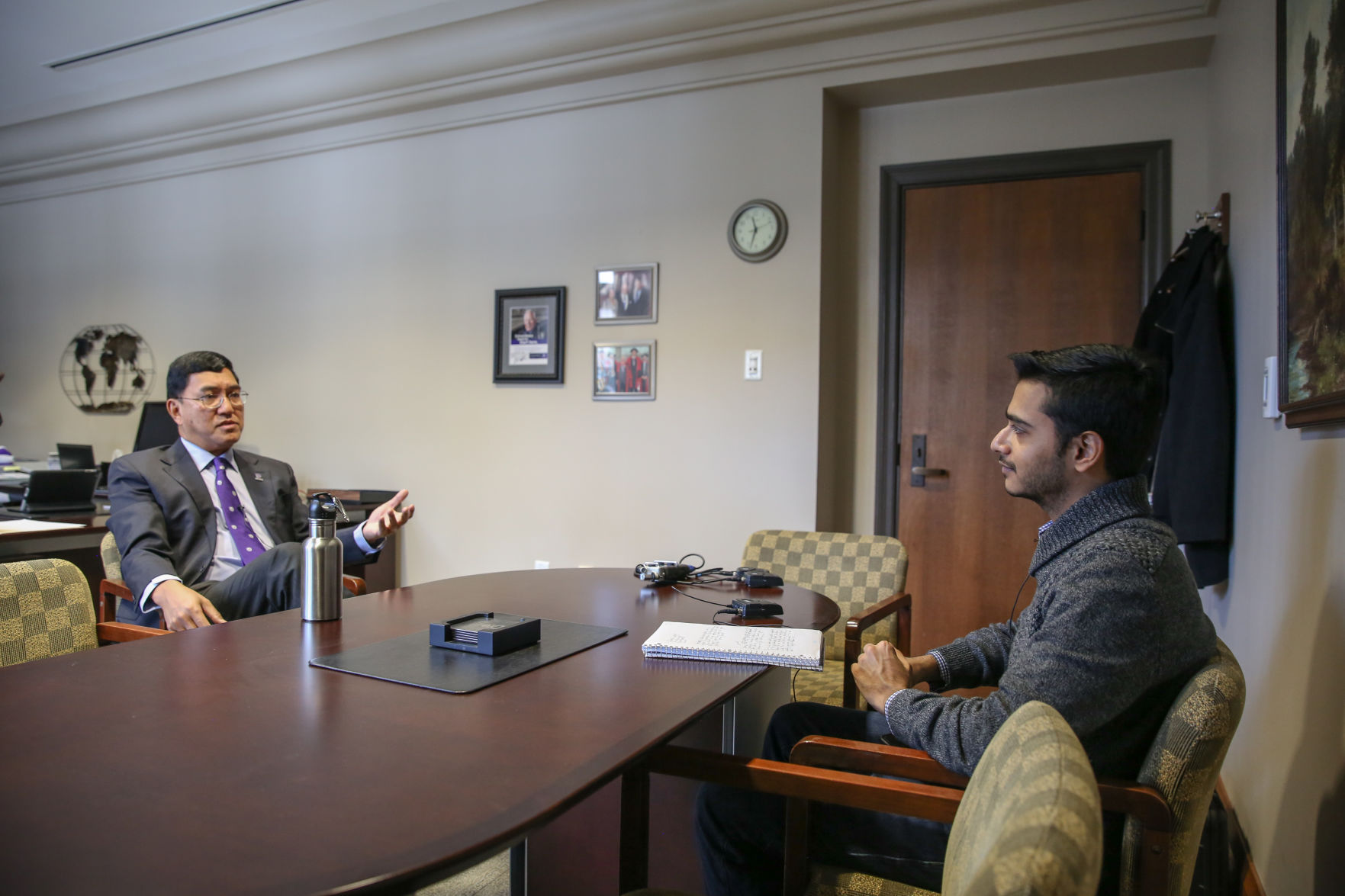 An interview with the President